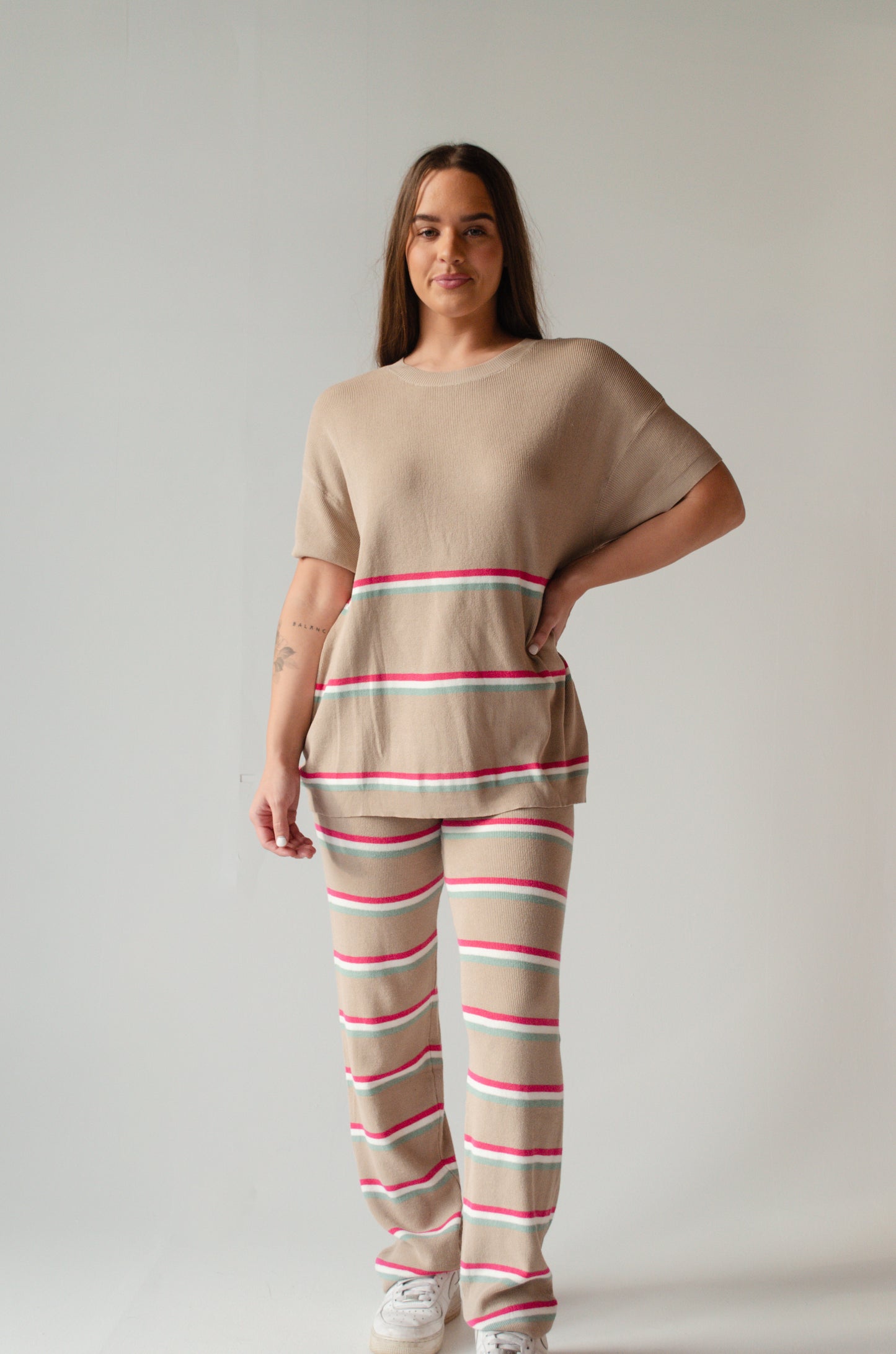 Mocha Striped Set