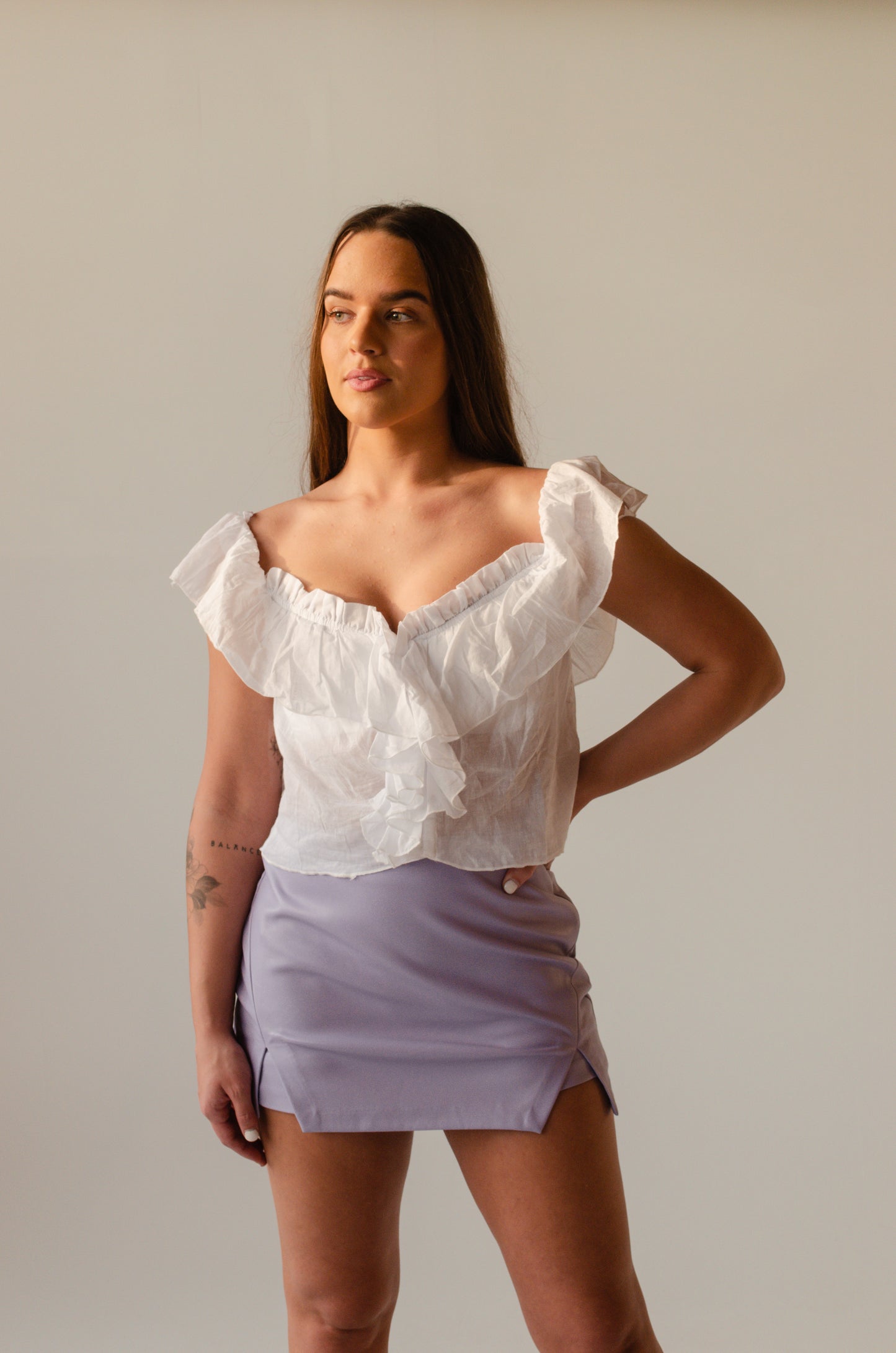 Lavender haze mini skort